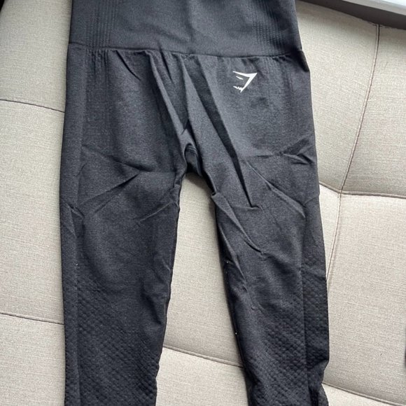Gymshark Vital Seamless Leggings, dark gray/ black, Size small - Picture 1 of 7